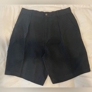 Tommy Bahama Men’s Silk Linen Blend Black Bermuda Shorts Sz 34